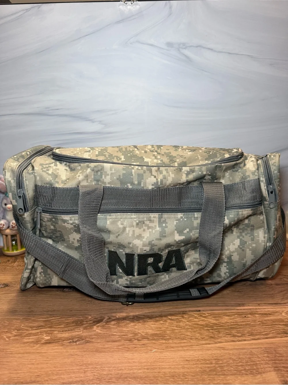 NRA Digital Camo Tactical Travel Duffle Gym Range Bag 19